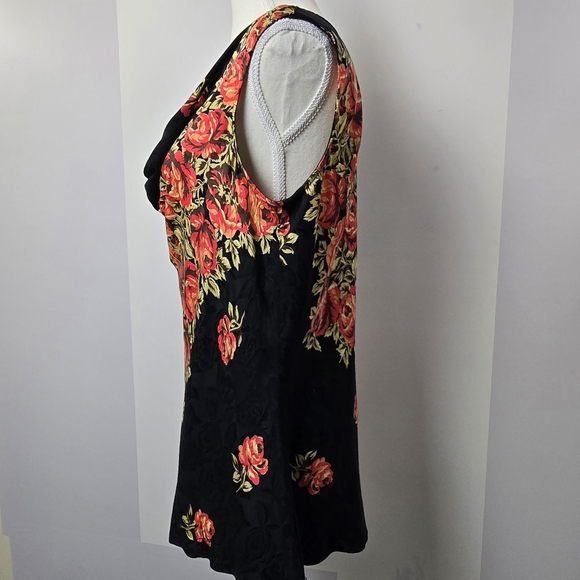 April Cornell Sleeveless Floral Blouse, Size L (Ptp 20") - Picture 5 of 6